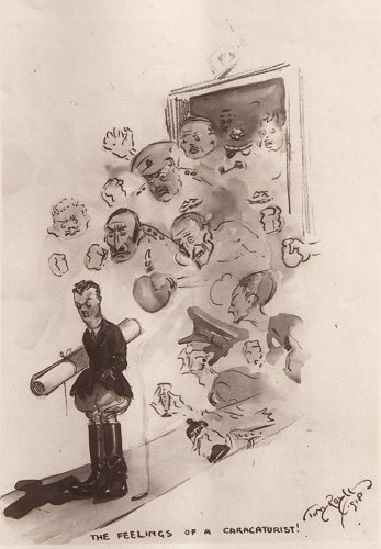 Toni Roylf's caricature of himself.