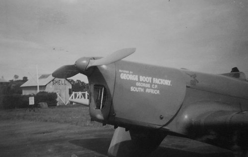 Myles escorted Victor Smith in G-AELT, a Miles M.5 Sparrowhawk, to Portsmouth where he took part in the Schlesinger African Air Race.