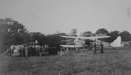 The scene included a dramatic forced landing by dH.84 Dragon G-ACGG.