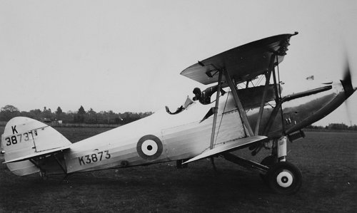 The London Universities Air Squadron was equipped with the two seat Hawker Hart trainer, the dual control version of the light bomber.