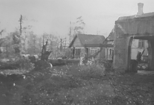 In 1940, a German bomb just missed Myles Bickerton's house near Denham Aerodrome.