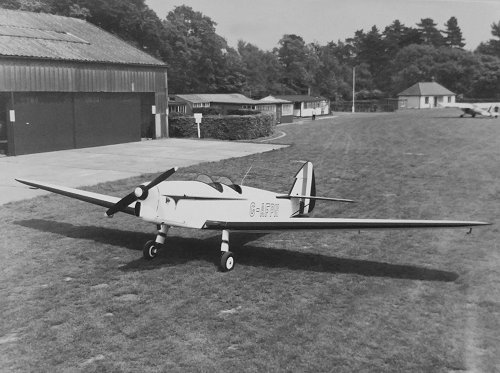 De Havilland dH.94 Moth Minor G-AFPN was a Denham resident in 1954 and is still flying today.