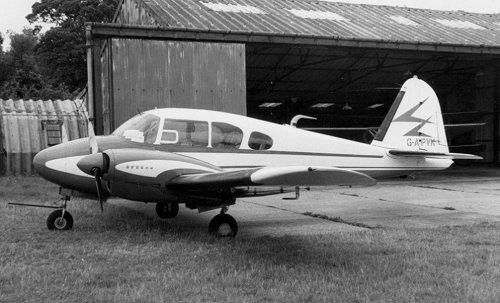 Piper PA-23-160 Apache G-APVK, purchased by Hector Laing in 1959, was the founding aircraft of the Aviation Department of United Biscuits. Like its predecessors, the aircraft was often based at Denham.