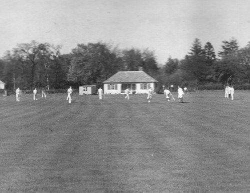 The bungalow in the north east corner of the aerodrome became permanent in 1960. Wimpey's were still playing cricket in the corner as can be seen here.