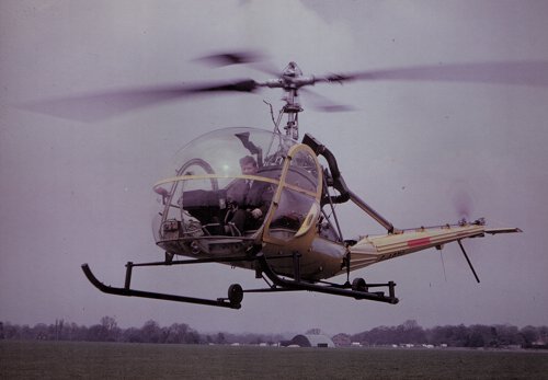 Helicopters became an increasingly common sight at Denham with the establishment of the Denham Air Centre. G-ARTG is a Hiller UH-12C built in 1958 in the US then registered in the UK from October 1961 and was not withrawn from use until December 1983.
