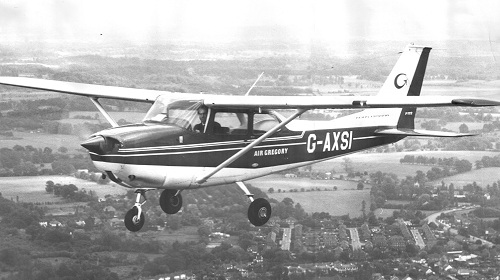 From the end of the 1960's and into the 1970's, Air Gregory began operating increasing numbers of Cessna aircraft. Reims Cessna FR172F G-AXSI was purchased on 19 November 1969 and was to serve with two Denham based flying schools, Air Gregory's and the Denham Flying Training School that replaced it in 1975.