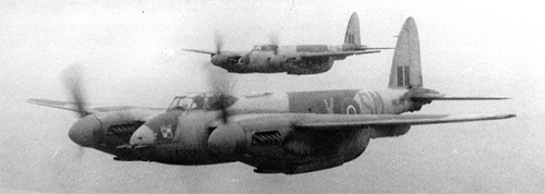 de Havilland dH.98 Mosquito FB Mk.VIs of 305 (Polish) Squadron in 1945.