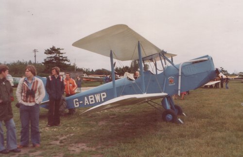 An old friend returned in the shape of G-ABWP, the Spartan Arrow that founded the Spartan Flying Group that is still based at the aerodrome today.