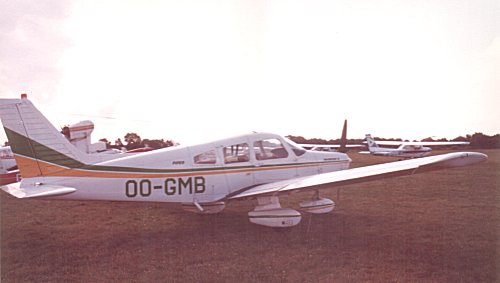 European visitors included this Piper PA-28 from Belgium.